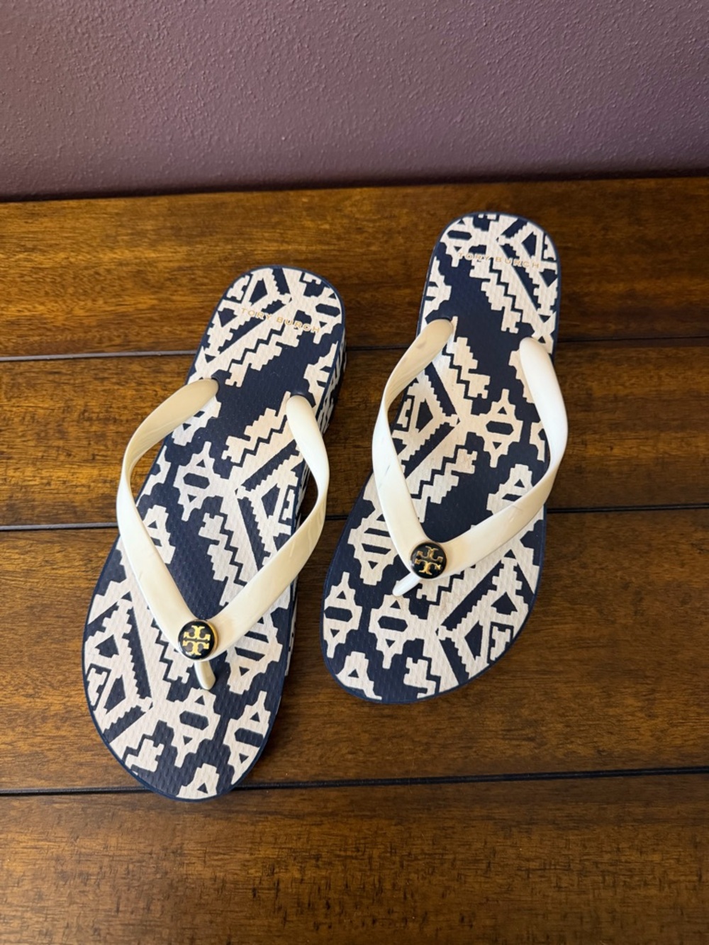 Tory Burch Wedge Flipflop Sandals - Picture 2 of 7